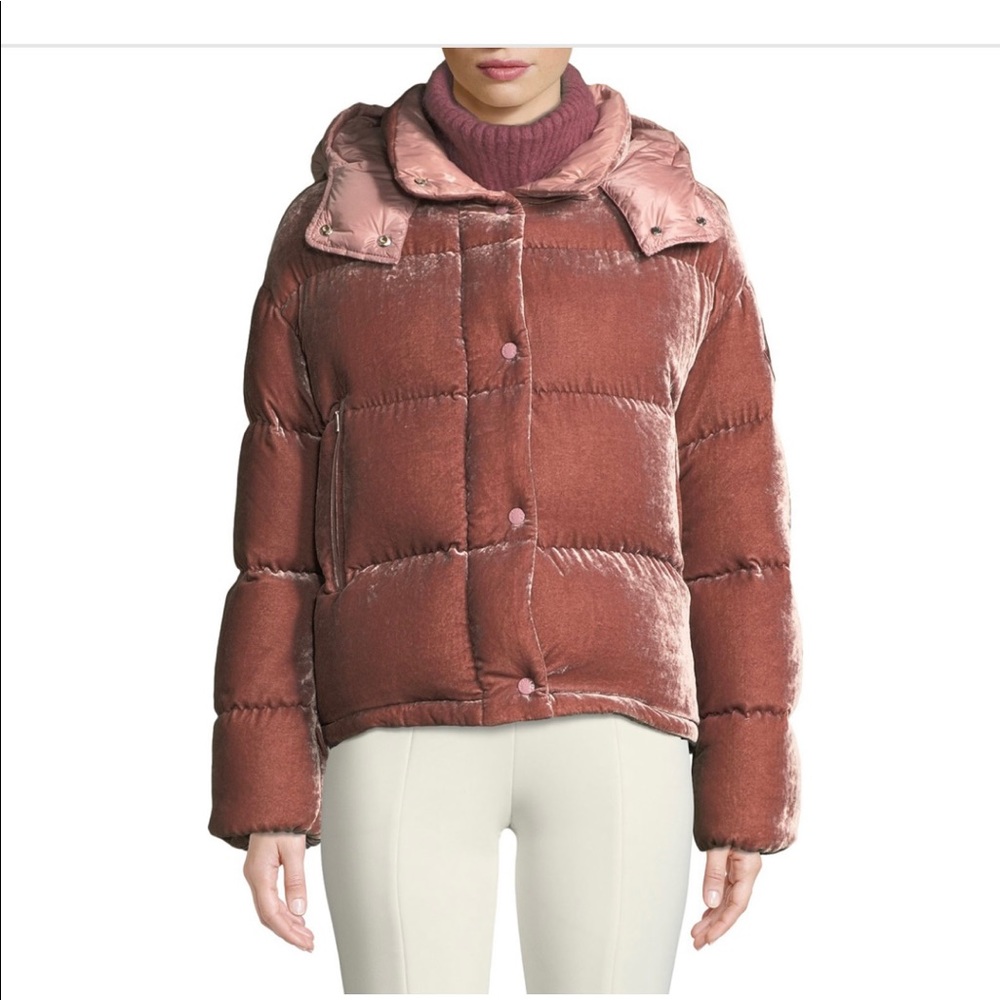 Moncler Caille Dusty Pink Puffer Jacket Size 00 NWT